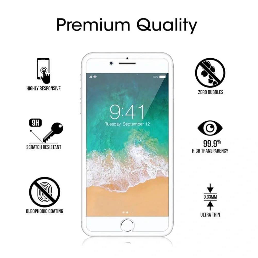 Tempered Glass Screen Protector 2 Pack